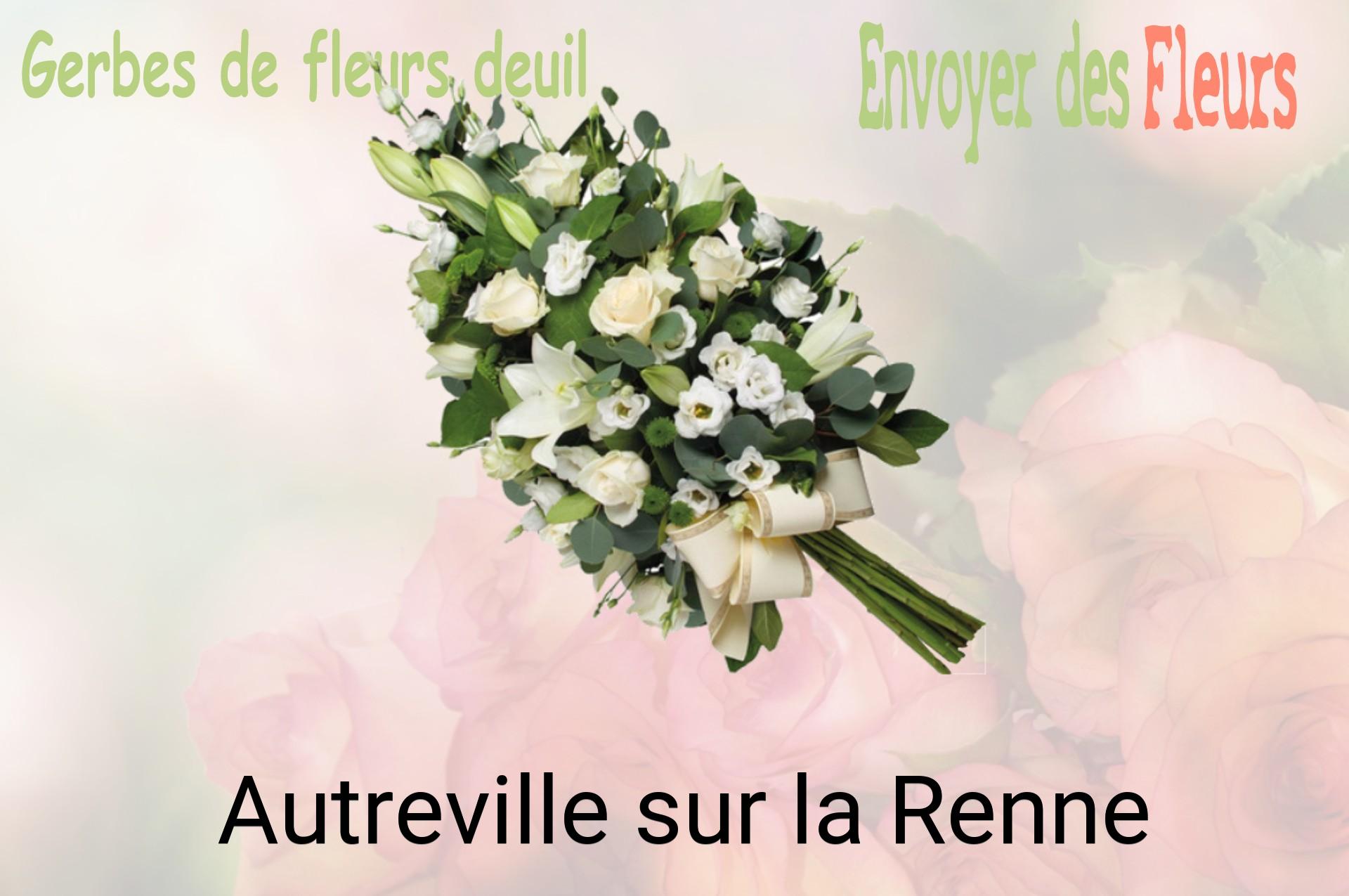 Gerbe de fleurs de deuil livrée à Autreville-sur-la-Renne